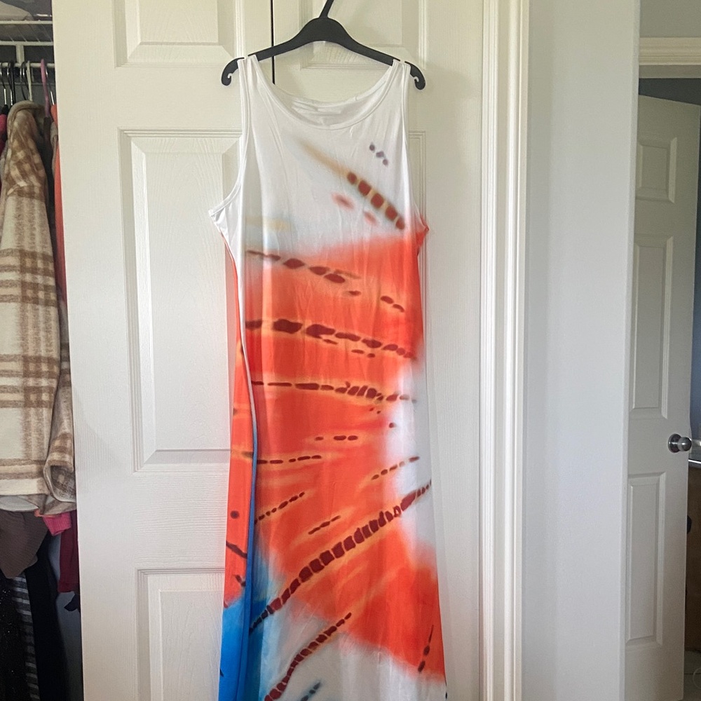 Vibrant Tie-Dye Maxi Dress